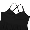 thumbnail image 6 of Fldy Kids Girls Criss Cross Ballet Dance Tutu Dress Gymnastics Dress Leotard Latin Lyrical Dresses Black 3XL, 6 of 7