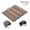 Oak + Plastic, variant on Interlocking Patio Floor Tiles Pack of 22 WPC Wood-Plastic Composite Deck Tiles DIY Quick Deck Floor Tile Water Resistant Indoor Outdoor -11.8 3D Teak