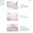 thumbnail image 4 of Samickarr Front Closure Bras For Women No Underwire Plus Size Bra Womens Sexy Ultra-thin Lace Bra Without Steel Ring Breast Upward Opening Feeding Bra, 4 of 9