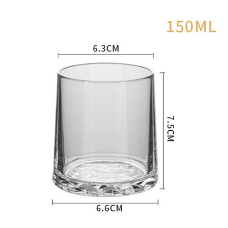 

Plastic Stemware Wine Glass Unbreakable Transparent Goblet Clear Impid
