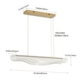 thumbnail image 4 of Modern Creative LED Pendant Light Gold Rustic Kitchen Island Chandelier Height Adjustable Industrial Light Fixture, 4 of 7