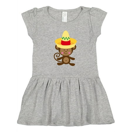 

Inktastic Cinco De Mayo Monkey Gift Toddler Girl Dress