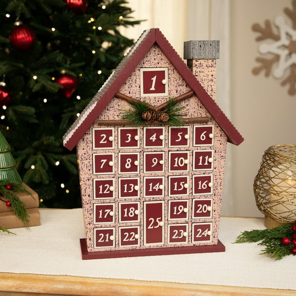 Northlight Holiday House Christmas Advent Calendar - 15"