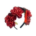 thumbnail image 2 of Floral Graduation Headband Fake Flower Hair Clip For Photo Props College Degree Ceremony Accessories, 2 of 6