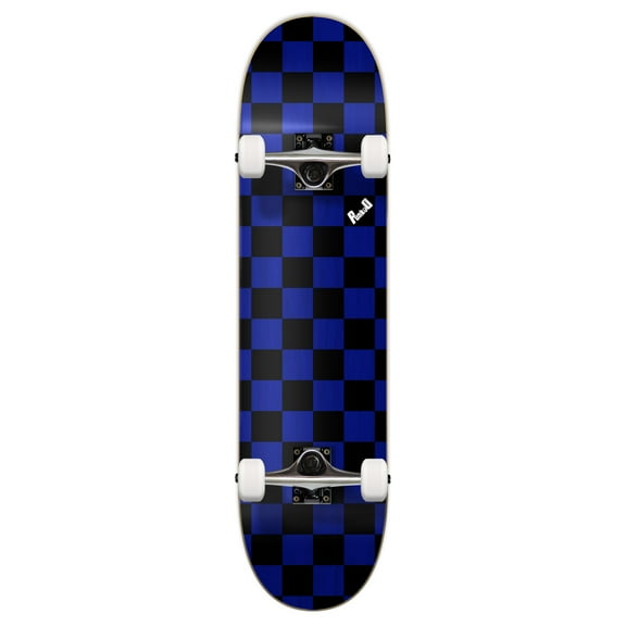 Yocaher Graphic Complete 31" x 7.75" Skateboard - Checker Blue