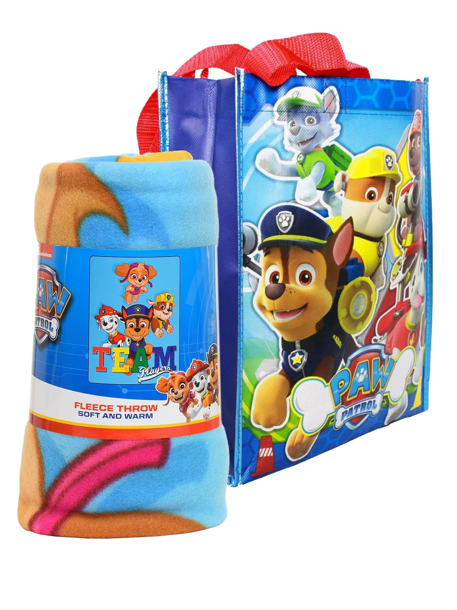 Paw Patrol Throw Blanket 45x60 & Tote Bag 2Piece Set