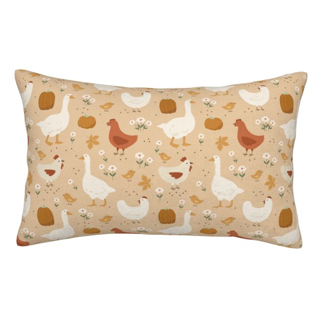 Cauagu Autumn and Thanksgiving Print Pillow Covers with Envelope Closure,1PC Pillow Cases Decorative Pillow Case for Bed & Couch, Pillows Not Included-20"x30"
