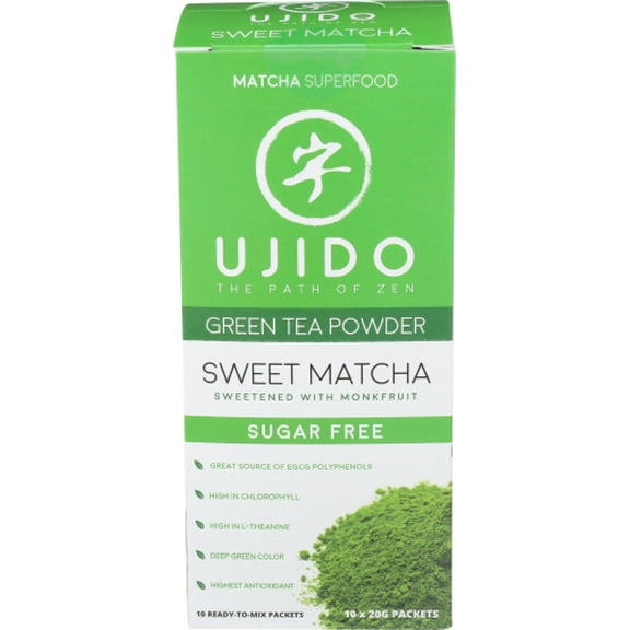 Pack of 8 Ujido Sweet Matcha 20g 10 Pack