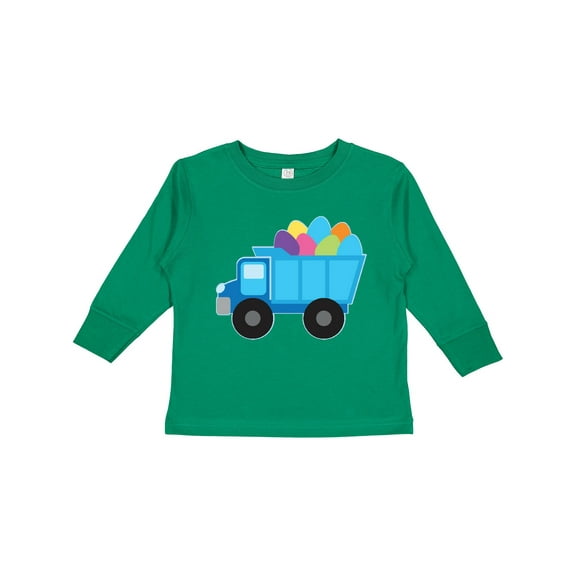 Inktastic Easter Egg Truck Boys Boys Long Sleeve Toddler T-Shirt