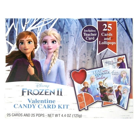 Frozen 2 Valentine's Day Candy Card Exchange Kit - 4.4oz/25ct