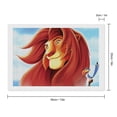 thumbnail image 2 of The Lion King Diamond Art Kits for Adults Diamond Art Gem Art Painting Full Drill Round Art Gem Painting Kit for Home Wall Decor, 2 of 6