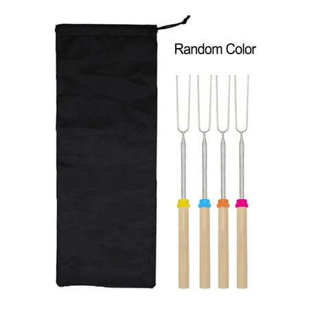 

Premium Extendable Marshmallow Roasting Smores Sticks for FirePit - Durable