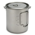 thumbnail image 3 of Copa de titanio Irfora Taza de titanio ultraligera Taza portátil al aire libre Taza de agua de picnic con mango plegable 300ml / 400ml / 450ml / 750ml Irfora Copa de titanio, 3 of 7