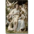 thumbnail image 1 of Ceramic Tile Mural-William Bouguereau Angels Painting 59. 48" w x 72" h using (24) 12 x 12 ceramic tiles, 1 of 3