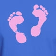 thumbnail image 3 of CafePress - Cute Pink Baby Girl Footprints Maternity D T Shirt - Men's Classic Graphic Cotton T-Shirt, 3 of 4