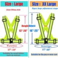 thumbnail image 3 of SHAR (1, YELLOW) High Visibility Reflective Safety Vest - Lightweight, Adjustable & Elastic - High Visibility Running Gear for Jogging, Walking, Cycling, Construction Workers, Motorcycl, 3 of 5