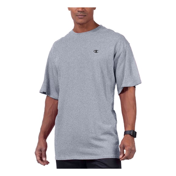 CHAMPION Mens Gray Logo Graphic Short Sleeve Casual Shirt 2XL Tall