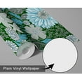 thumbnail image 6 of S4sassy Removable Nature-inspired Waterproof Wall Wrap, Finish Wallcover, Bold Botanical Bloom Contact Paper for Walls, Cabinet, Dresser, Self Adhesive Vinyl Wallpaper Roll - Green (25"x240"), 6 of 9