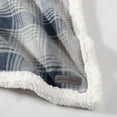 thumbnail image 4 of Eddie Bauer Nordic Plaid Midnight Fleece Throw Blanket, 70" X 50", 4 of 4