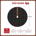 thumbnail image 2 of Fotbe Buffalo Plaid Dark Green Pattern Christmas Tree Skirt, Tree Skirts Plush Christmas Decorations, Christmas Tree Skirts Xmas Decorations Holiday Party Decor-30", 2 of 5