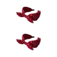 thumbnail image 1 of Transemion Bandeaux Style Coréen pour Femmes Ajoutent une Touche de Mode aux Cheveux Polyester Accessoires pour Cheveux Féminins Bandeaux Rouge Vin 2Ensemble, 1 of 6