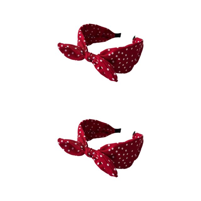 Qarigey Accesorios para el cabello duraderos y elegantes para mujer, cualquier atuendo, accesorios para mujer, diademas de estilo coreano, rojo Vino rojo 2Conjunto