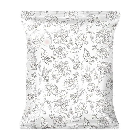 Extra Large Vacuum Storage Bag, Transparent Clothes Storage Bag, Durable Polyester Compression Bag for Bedding Comforters Blankets, Portable Reusable Space Saver Organizer