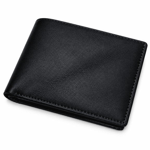 Sky fashion - Men's Slim Bi-Fold Wallet with Multiple Card Slots and Cash Compartment, Black