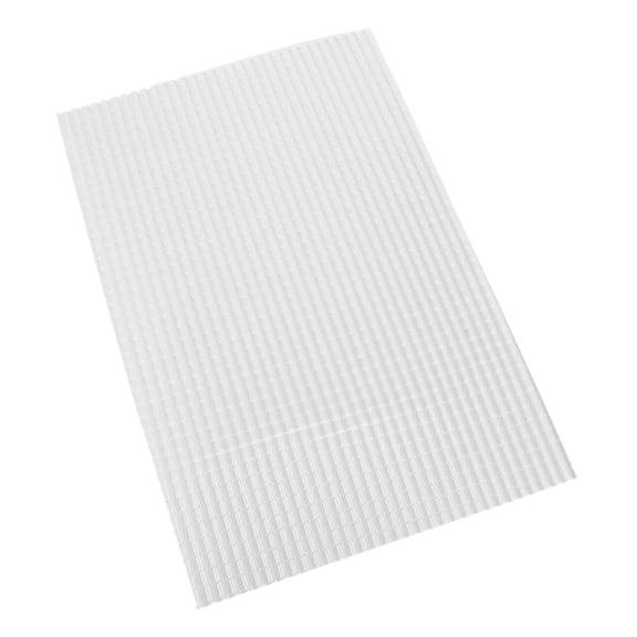 OHOIOLLA Doll House Roof Tile White Rectangular Plastic For Diy Enthusiasts Miniature Decors 1 Sheet 29.7x20x0.2in