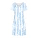 thumbnail image 5 of Vestido Corto de Verano Moda Gradiente Corto de Manga en V Cuello Vestido Casual, Poliéster Ligero de Verano, Lavado de Manos, 5 of 7