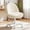 Tv-cream, variant on Velvet Tall Office Chair with Wheels Vanity Chairs with Back, Versatile Height Use: Office to Bar Stools Small Ergonomic Comfy Armlees Computer Desk Chair with Bow Lumbar Pillow for Gift