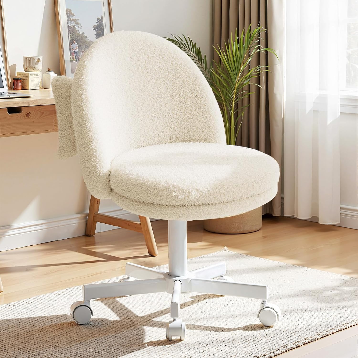 velvet office chair with wheels product