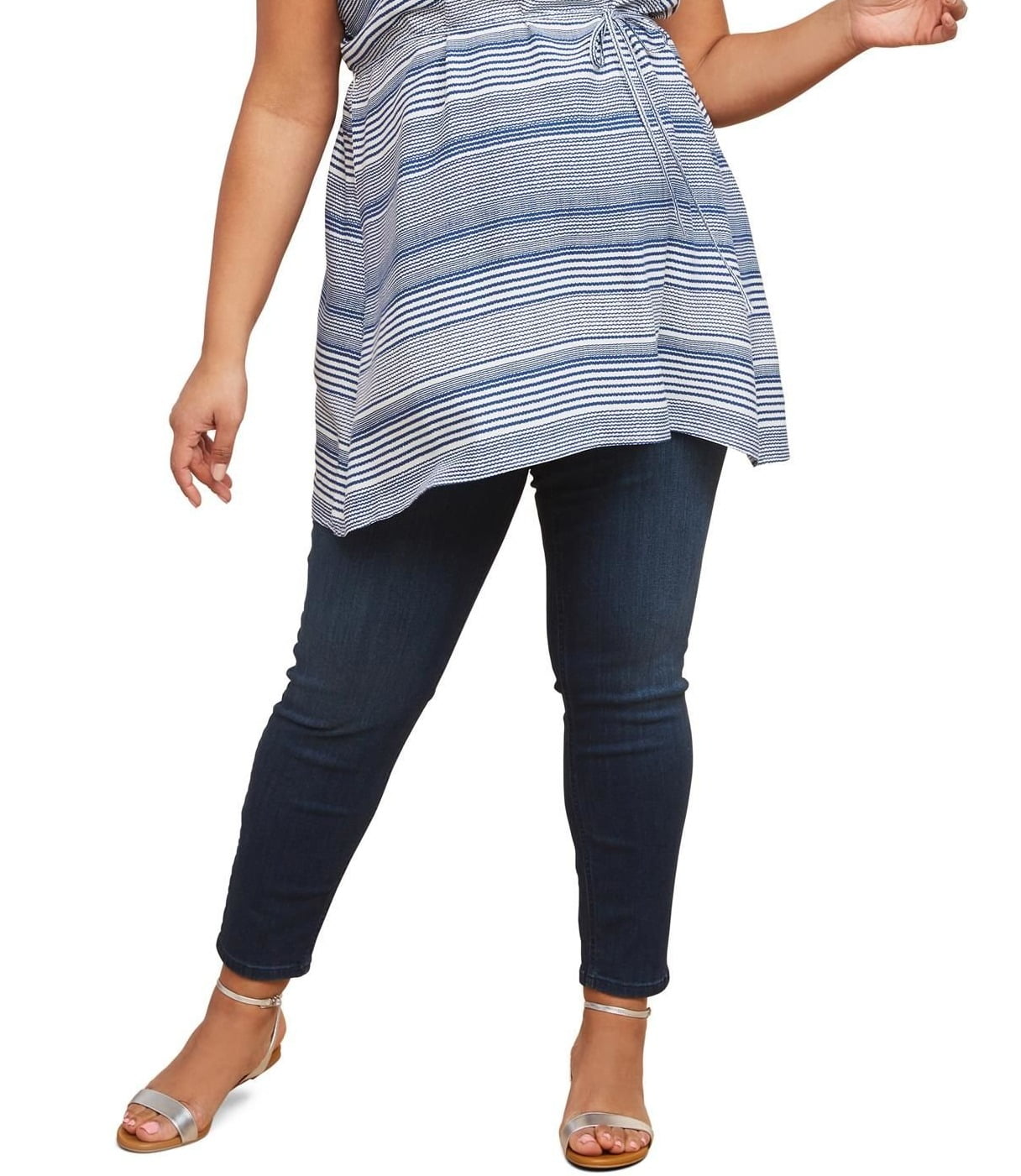 Indigo Blue Jeans Indigo Womens Jeans Blue Maternity Ankle PullOn