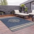 thumbnail image 3 of 3â€™ x 5â€™ Navy Nautical Indoor Outdoor Area Rug, 3 of 9
