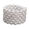 thumbnail image 1 of Pulsera elástica de perlas y diamantes de imitación para bodas, bailes, disfraces y concursos de belleza. 6 hileras, 1 of 9
