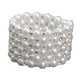 thumbnail image 1 of Pulsera elástica de perlas y diamantes de imitación para bodas, bailes de graduación, disfraces y desfiles. 6 hileras, 1 of 9