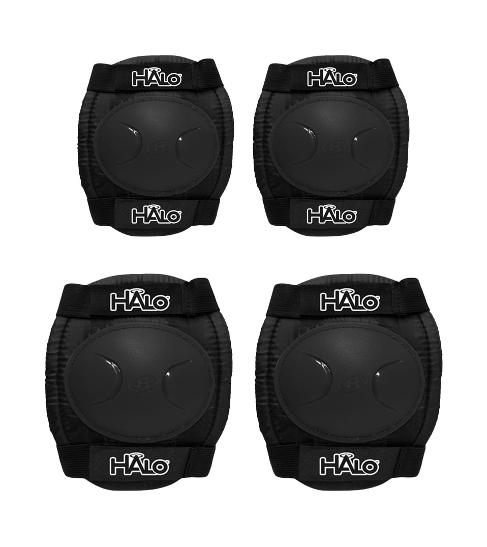 HALO 3 in 1 Helmet and Protective Pad Combo Set - Black