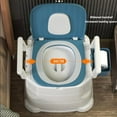 thumbnail image 4 of Portable Toilet Chair, Prevent Slip Bedside Commode Toilet Adjust Height Detachable  for Home Use, 4 of 7