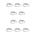 thumbnail image 2 of Qarigey Anillo abierto con letras mayúsculas, anillos de compromiso elegantes seguros para interiores y exteriores, hogar, viajes, joyería de Type2 NO2, 2 of 6