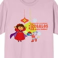 thumbnail image 2 of Dora The Explorer Animated Presents For Everyone Regalos Para Todos Crew Neck Short Sleeve Cradle Pink Adult T-shirt-Small, 2 of 2
