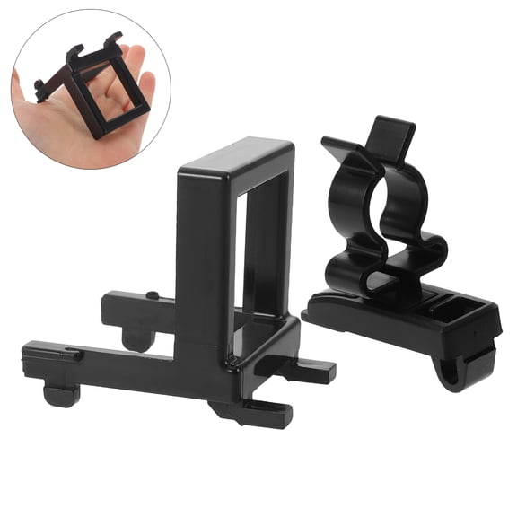 ETEREAUTY 20Pcs Heavy Duty Black Plastic Pegboard Hooks Spray Bottle Rack for Garage Tool Organizer