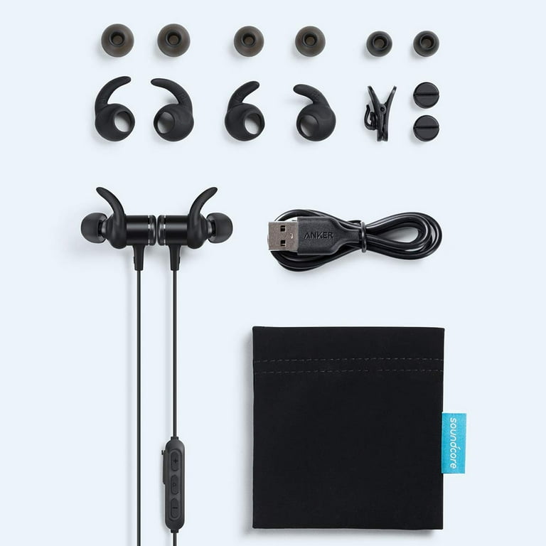 Soundcore Spirit Sports Earbuds by Anker Bluetooth 5.0 Headphones 8H Battery IPX7 Waterproof SweatGuard Comfortable Wireless Headphones Secure