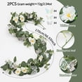 thumbnail image 4 of Inerposs Simulated Butterflies Garland, Artificial Rose and Eucalypts Leaf Vines, Decorative Plant Garland for Home Decoration, Lifelike Greenery for Wedding and Holiday Decor, 4 of 9