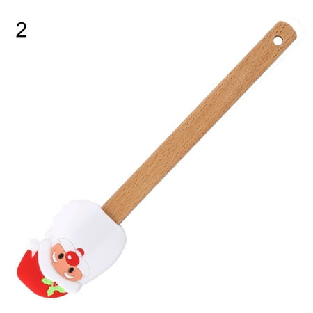 

Grofry Butter Spatula High Temperature Resistance Christmas Themed Silicone Bread Bakery Butter Scraper Kitchen Tool 2