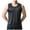 Black, variant on hoksml Men's Mesh Lightweight Breathable Tank Solid Color Pullover Top T-shirt Outdoor Elastic Tight Without Marksr Round-Neck Tank T Shirts