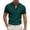 Green, variant on Henley Shirts for Men 2026 Summer Short Sleeve Casual Loose Waffle Plain Tshirts Polo Shirt with Chest Pocket