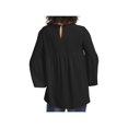 thumbnail image 2 of Rachel Rachel Roy Womens Hi-Low Bell Sleeve Blouse Black S, 2 of 2