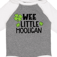 thumbnail image 4 of Inktastic St. Patrick's Day Wee Little Hooligan with Clovers Boys or Girls Long Sleeve Baby Bodysuit, 4 of 5