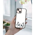 thumbnail image 5 of FINCIBO Soft Rubber Protector Cover Case for Apple iPhone 13 mini 5.4" 2021 (NOT FIT iPhone 13 Pro 6.1" 2021/iPhone 13 6.1" 2021/iPhone 13 Pro Max 6.7" 2021), Animal White Silver Point Ragdoll Cat, 5 of 5