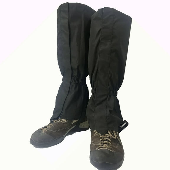 Clispeed Skiing Snow Gaiters 1 Pair Black Nylon Outdoor Gear